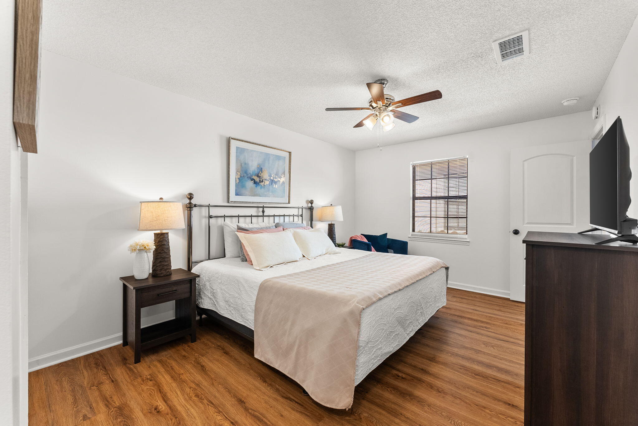 17462 Front Beach Road, Unit 73D Panama City Beach, FL 32413 - Photo 17 of 30 a bedroom with a bed and a window