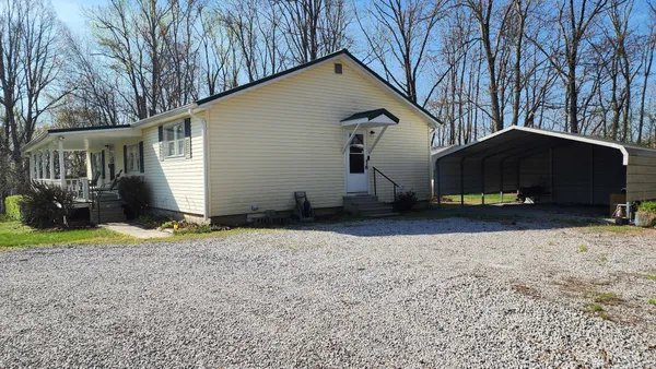 a backyard of a house