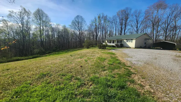 a backyard of a house