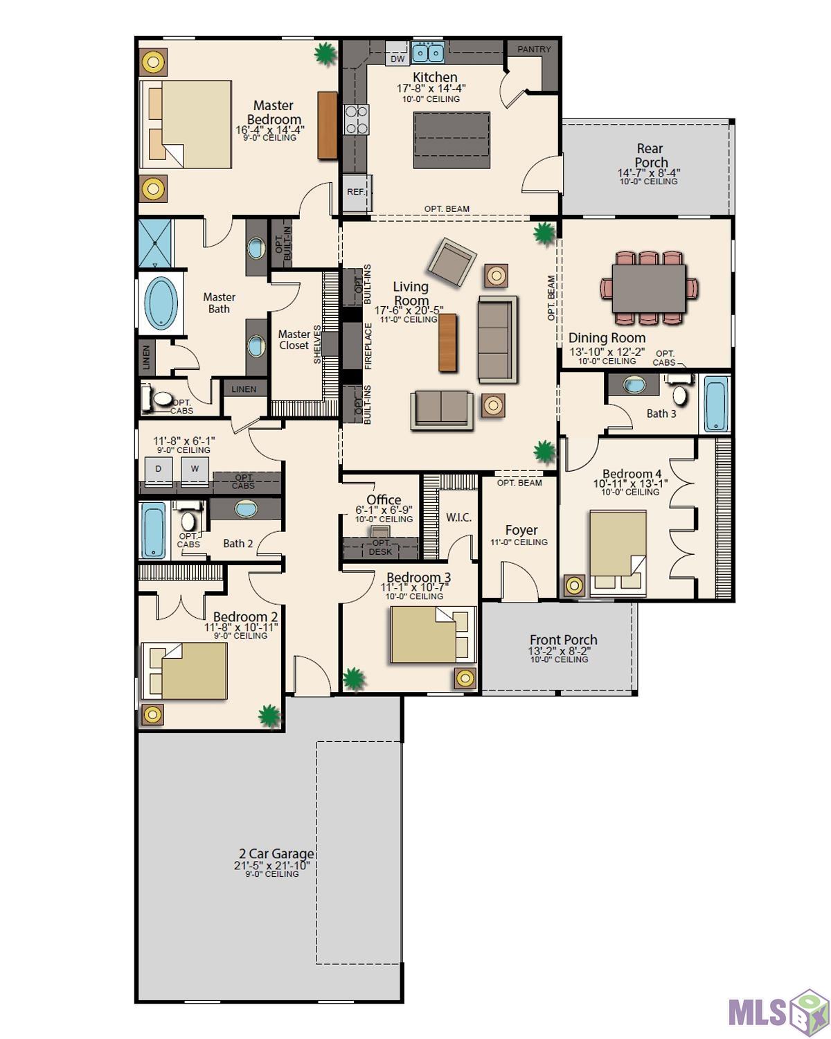 21563 Yellow Fin Drive Springfield, LA 70462 - Photo 51 of 51 Broussard Floorplan