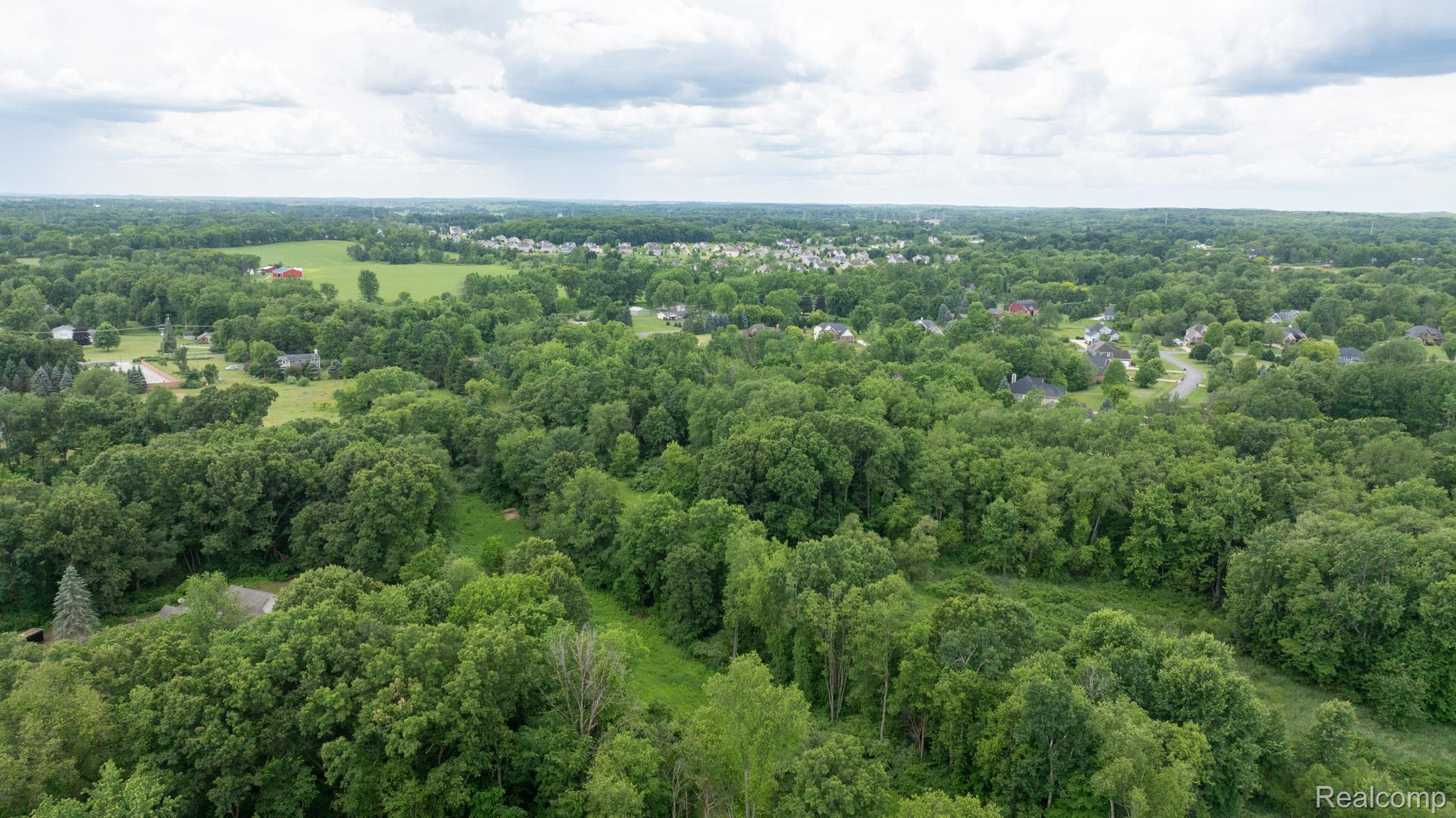 7333 Toma Road Dexter, MI 48130 - Photo 40 of 45 Expansive aerial perspective showcasing a verdant landscape