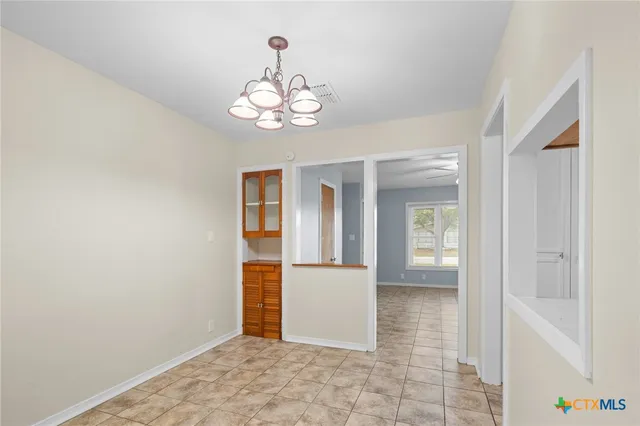 a view of an empty room