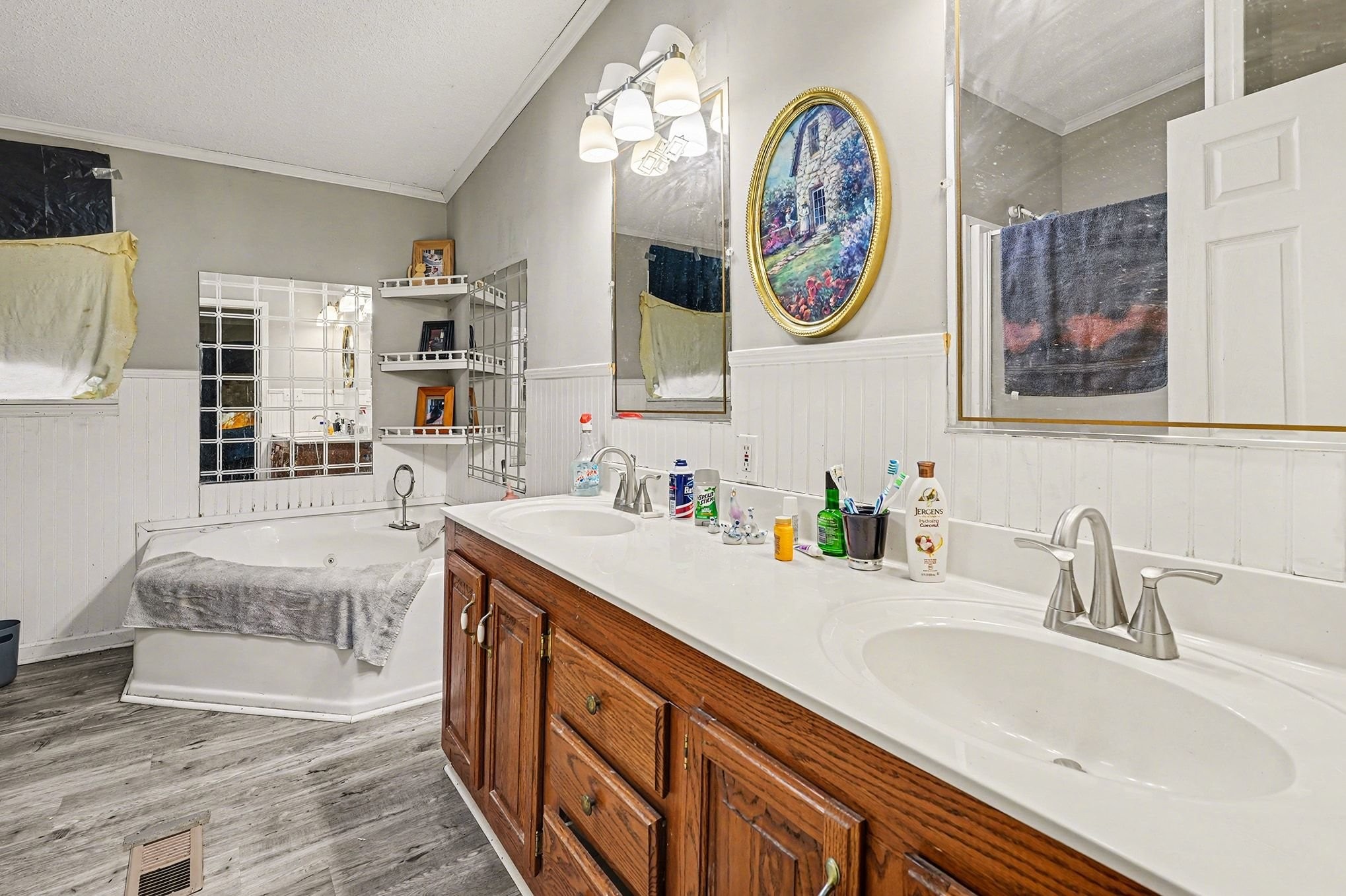 8896 Greer Road Lyles, TN 37098 - Photo 14 of 30 a bathroom with a sink and a mirror