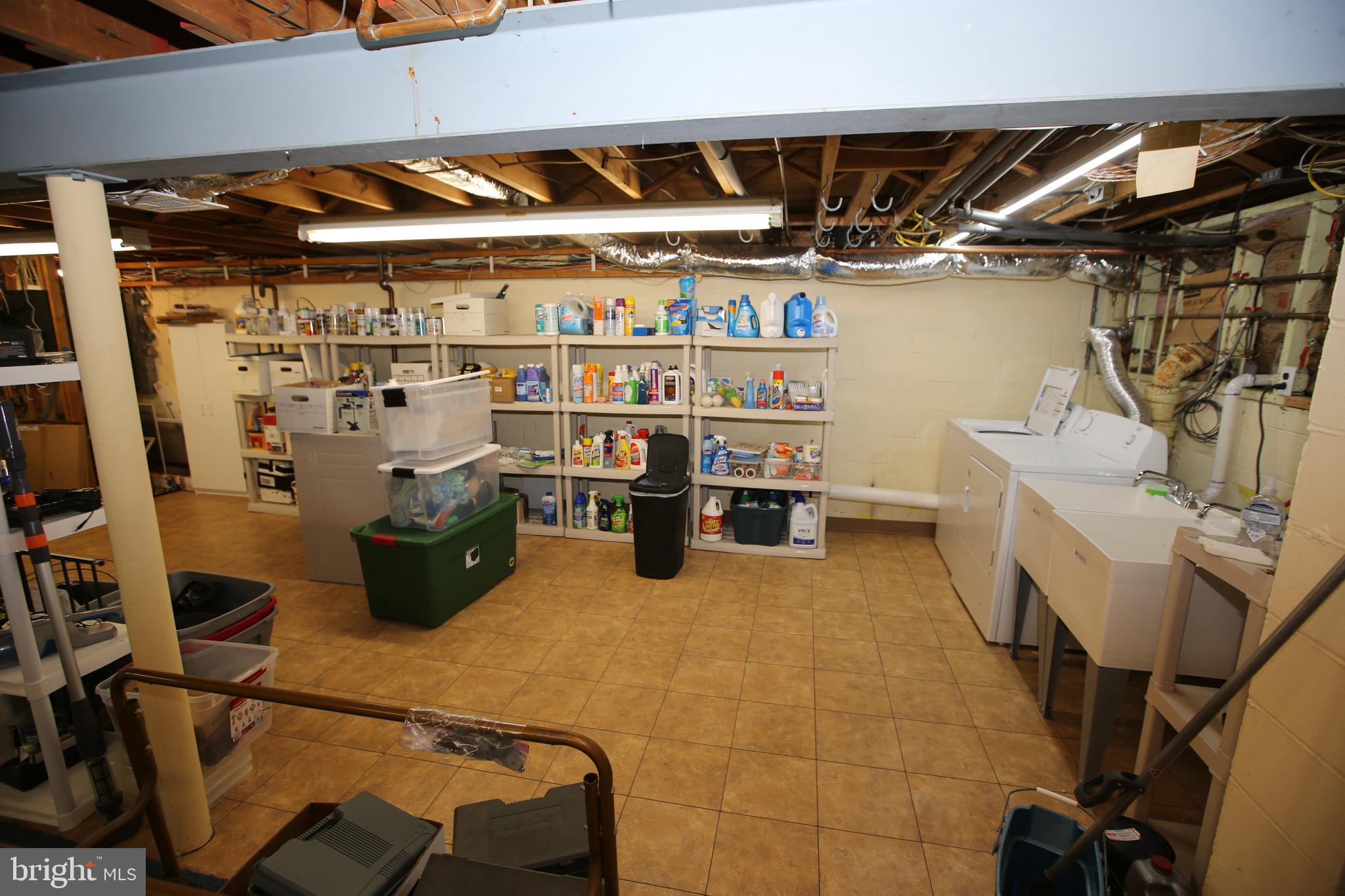 224 Foxcroft Road Broomall, PA 19008 - Photo 29 of 35 BASEMENT LAUNDRY & STORAGE