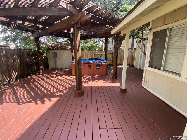 a view of porch with seating space