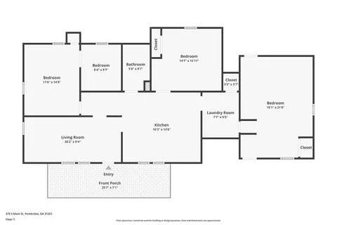 $300,000 | 373 South Main Street, Pembroke, GA 31321