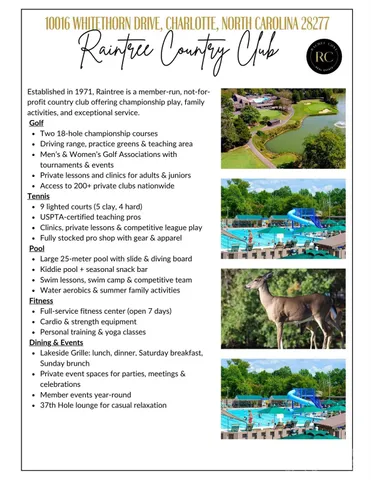 $760,000 | 10016 Whitethorn Drive, Charlotte, NC 28277