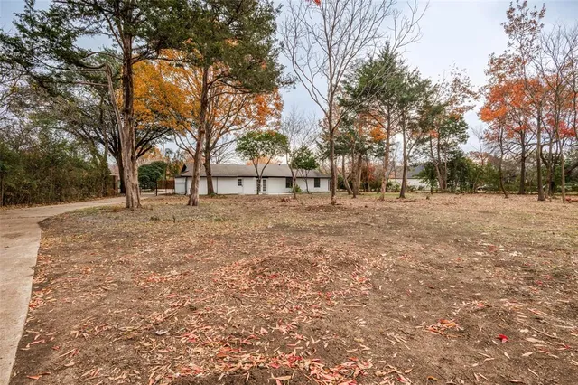a view of road with trees