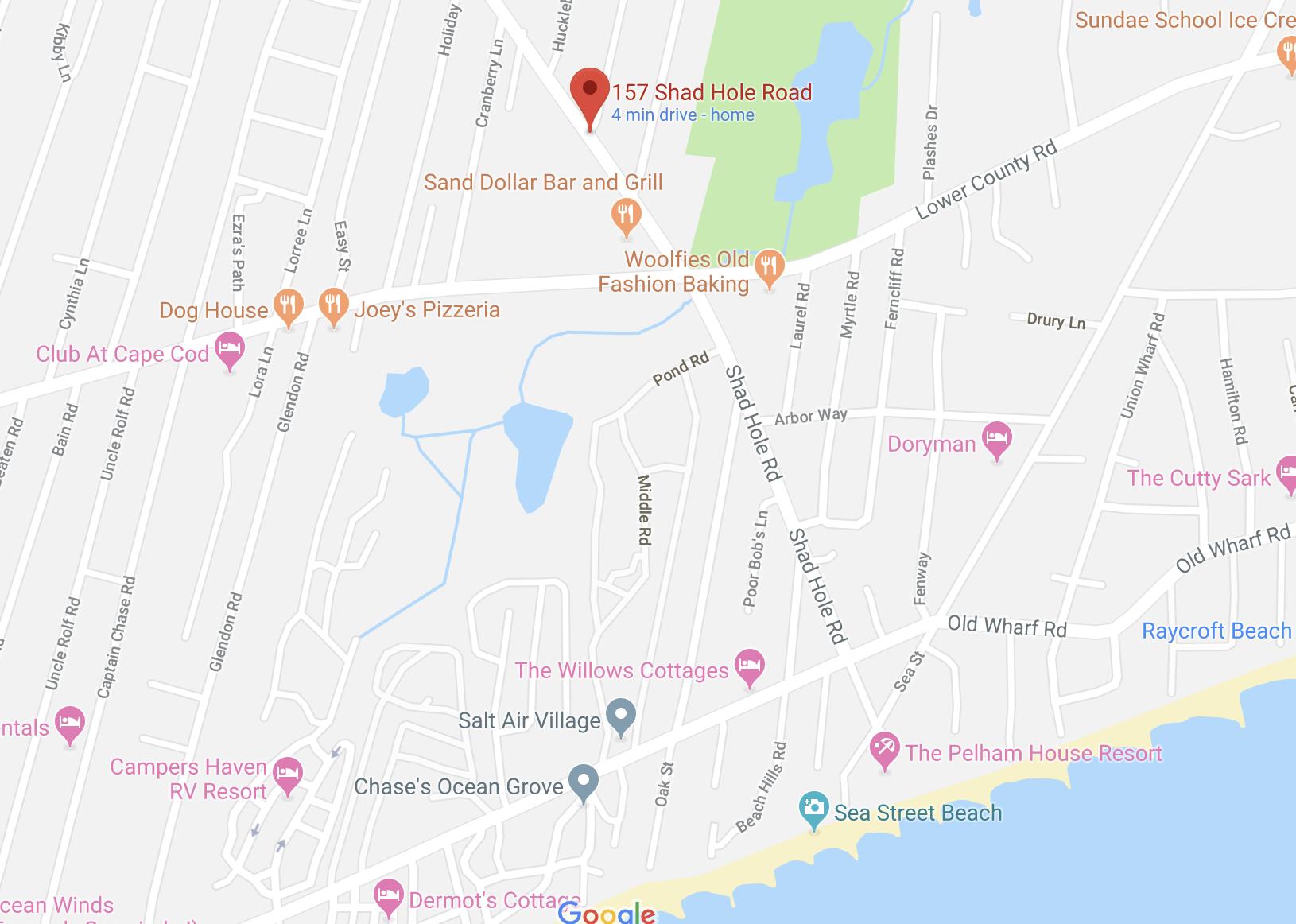 157 Shad Hole Road, Unit U3 Dennis Port, MA 02639 - Photo 34 of 34 Area Map