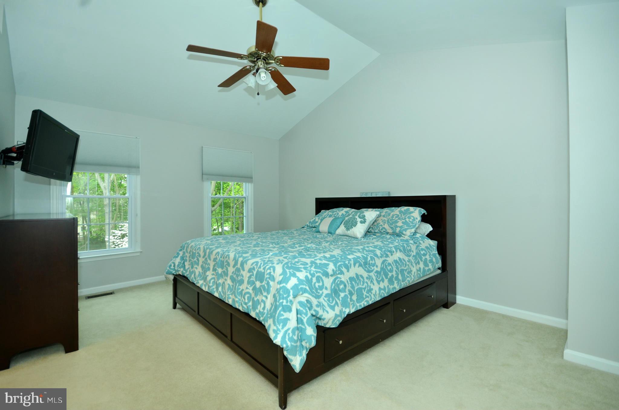 936 Walnut Wood Road Cockeysville, MD 21030 - Photo 10 of 27 Mstr bedrm w/ ceiling fan. TV included!
