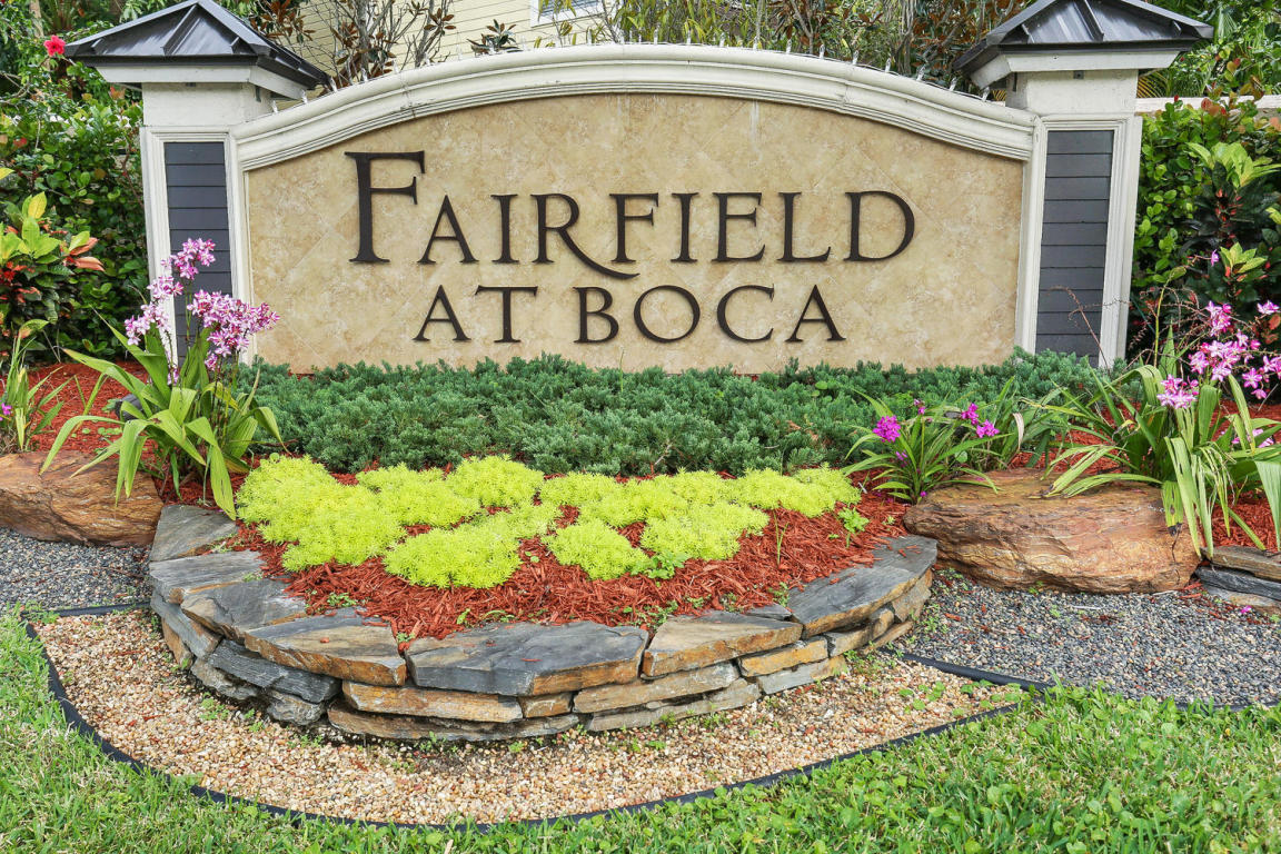 5278 Park Pl Circle Boca Raton, FL 33486 - Photo 4 of 4 Fairfield Sign