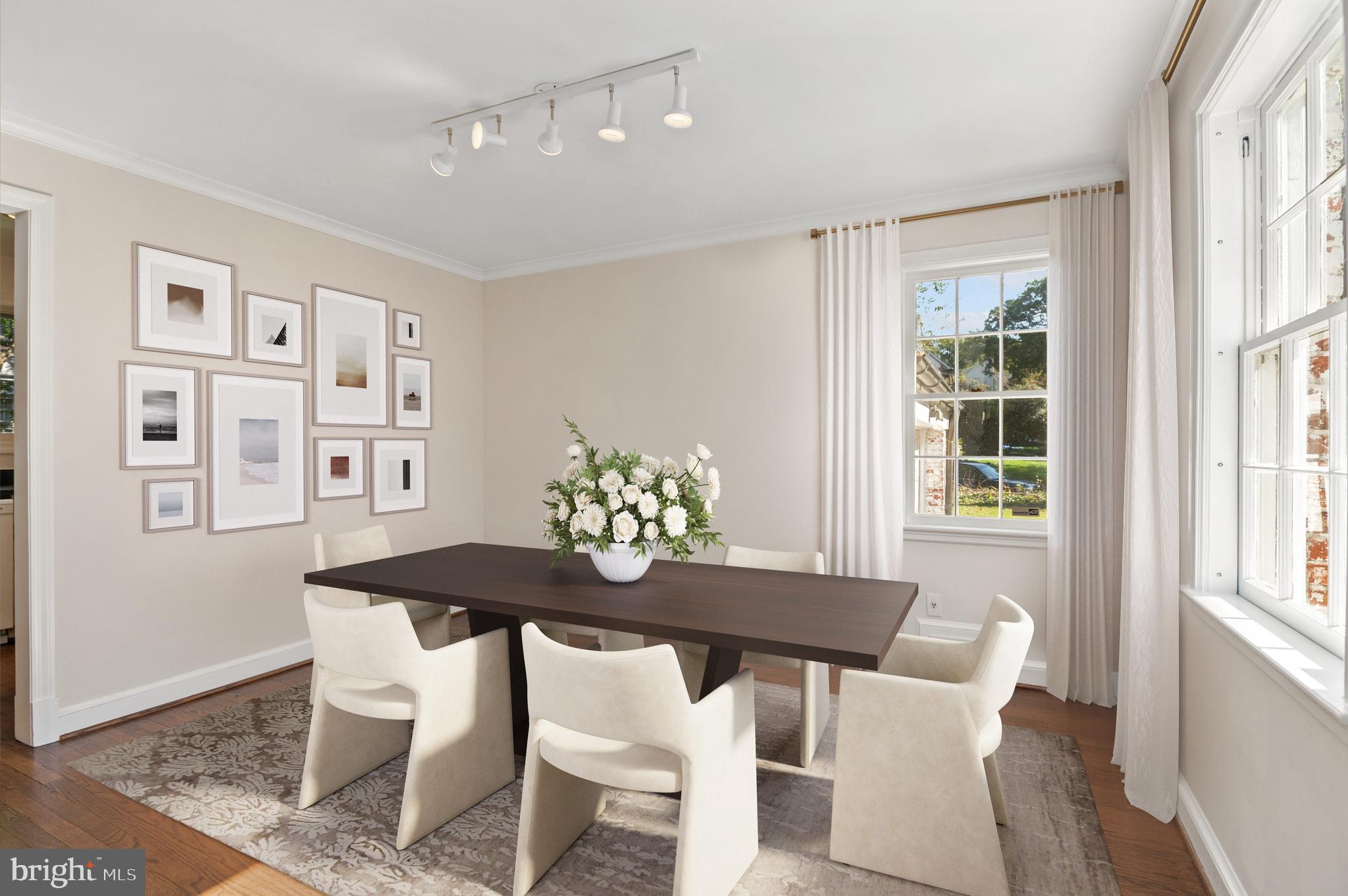 4849 Rodman Street Northwest Washington, DC 20016 - Photo 10 of 30 Virtually Staged Dining Room