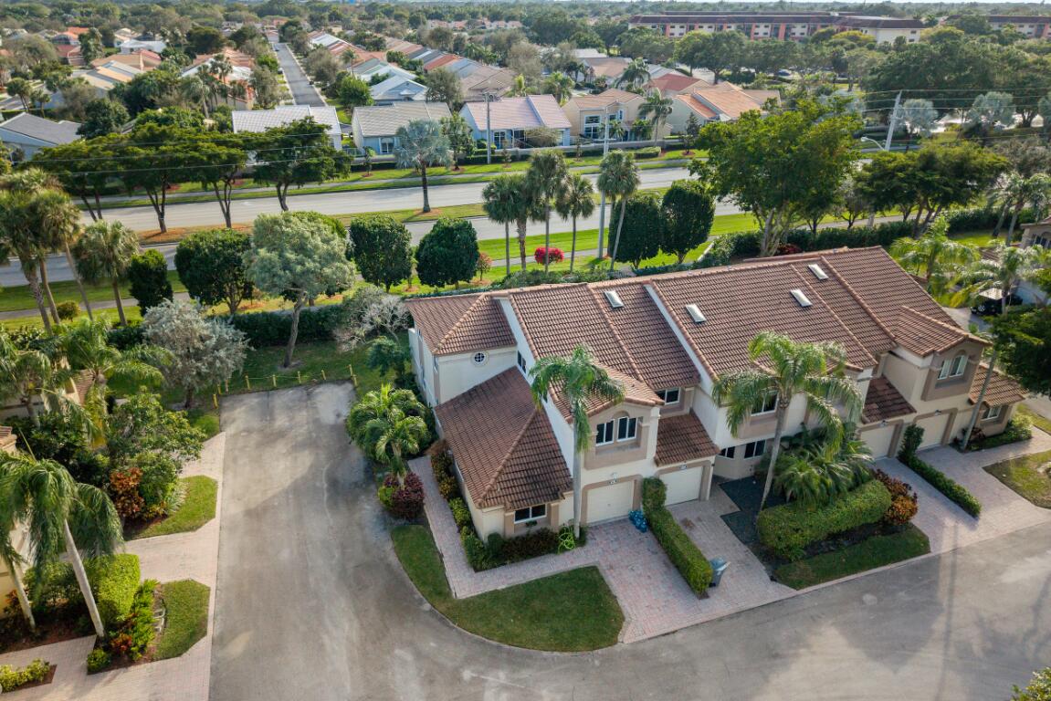 6800 Via Regina Boca Raton, FL 33433 - Photo 50 of 58 an aerial view of house with yard