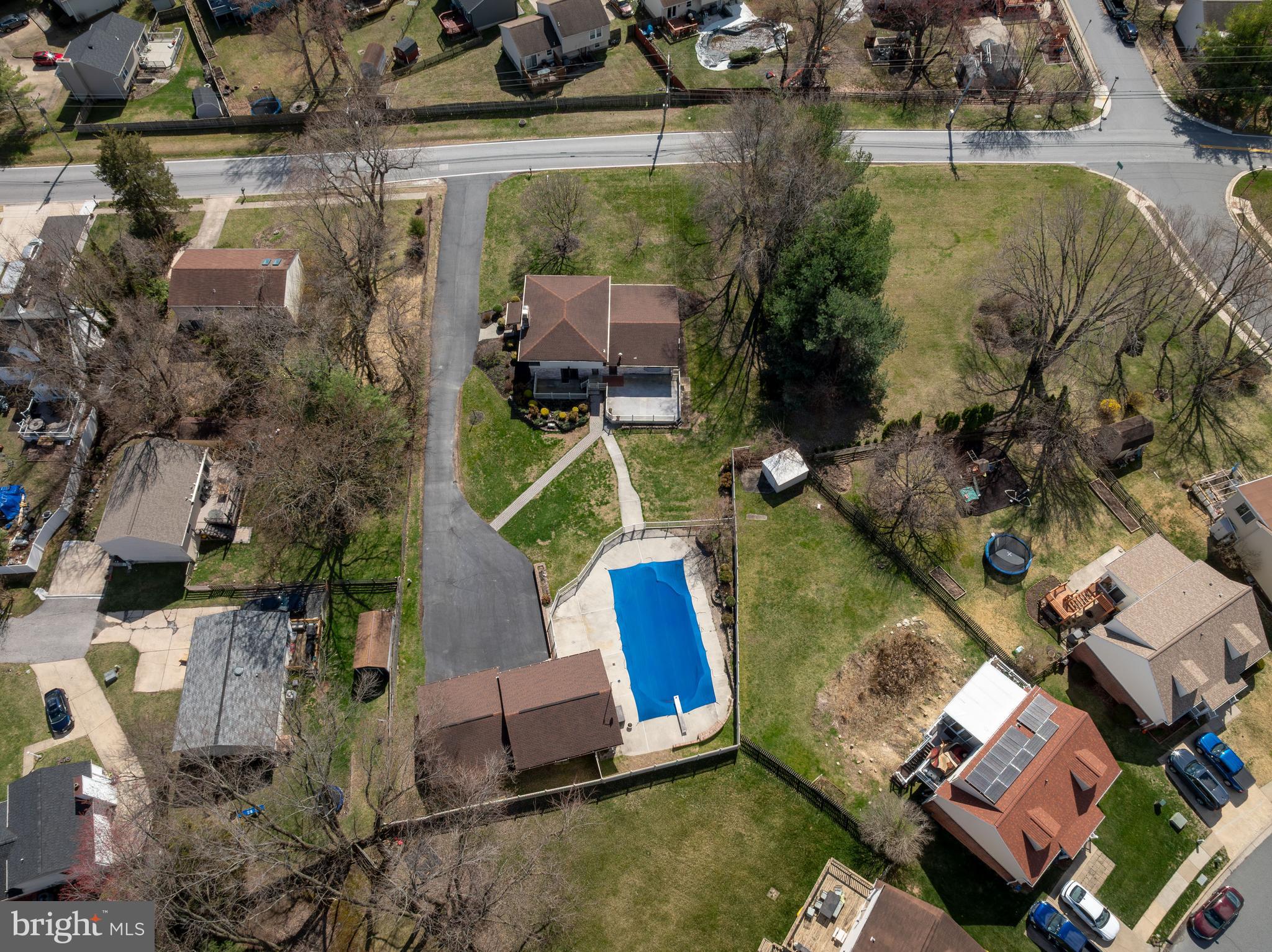 5030 Silver Spring Road Perry Hall, MD 21128 - Photo 23 of 97 an aerial view of a house with a swimming pool
