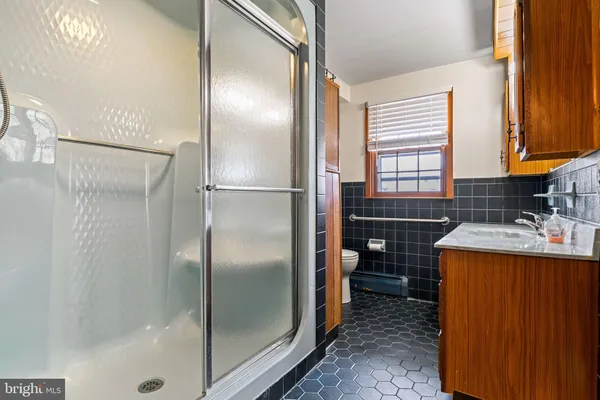 a view of an empty room with a garage