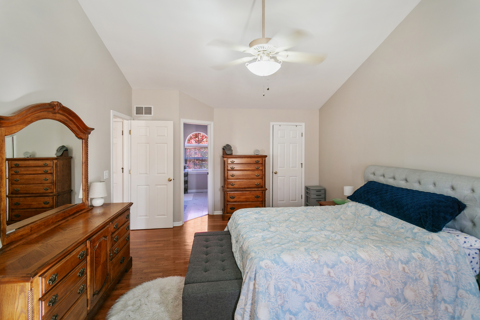 338 Millstream Lane Oswego, IL 60543 - Photo 12 of 26 a bedroom with a bed and a flat screen tv
