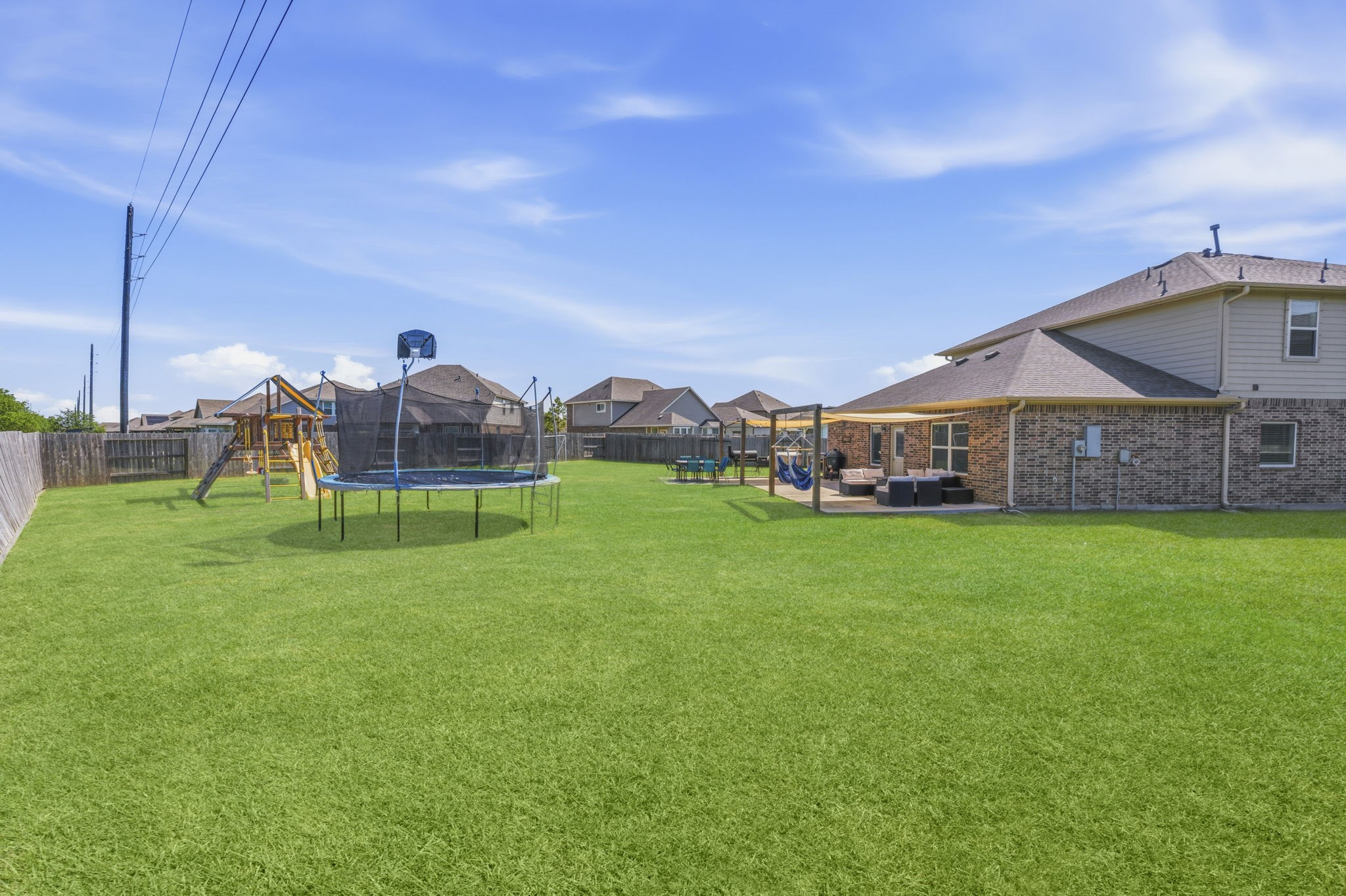 2401 Abbot Brk Drive Rosharon, TX 77583 - Photo 44 of 50 An incredible yard this large is rarely seen and a bonus as it has no back neighbors!