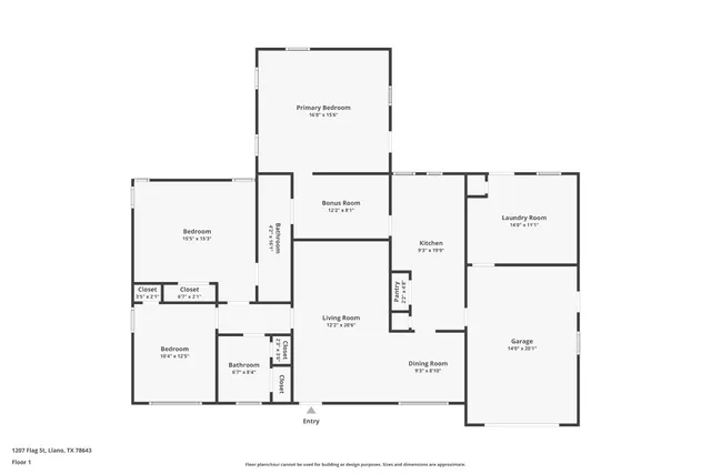 $310,000 | 1207 Flag Street, Llano, TX 78643