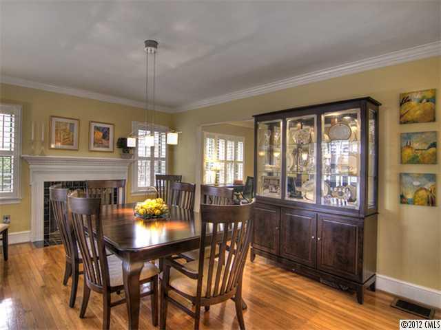 2909 Clover Road Charlotte, NC 28211 - Photo 2 of 16 a view of a dining room with furniture window and wooden floor
