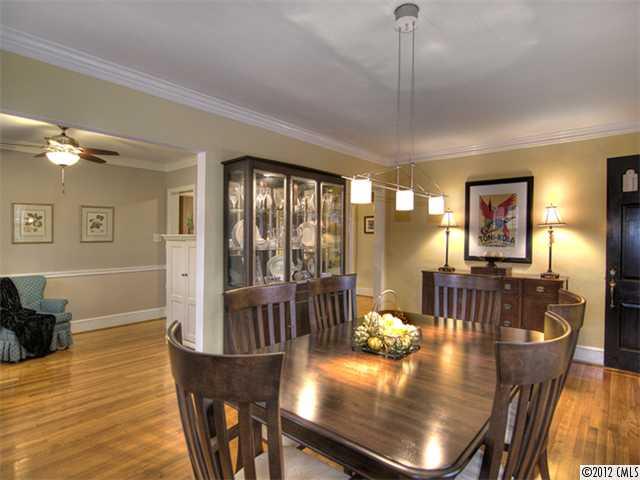 2909 Clover Road Charlotte, NC 28211 - Photo 3 of 16 a view of a dining room with furniture window and wooden floor