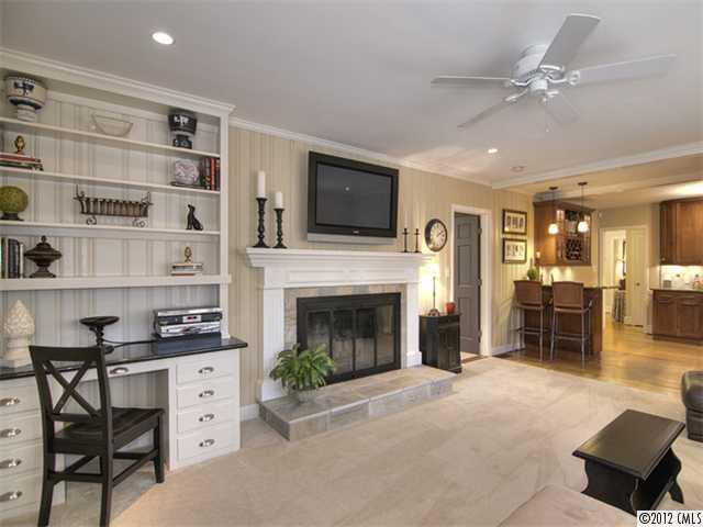 2909 Clover Road Charlotte, NC 28211 - Photo 7 of 16 a livingroom with furniture fireplace and a window