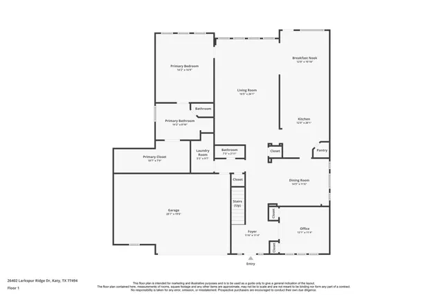 $3,800 | 26402 Larkspur Ridge Drive, Katy, TX 77494