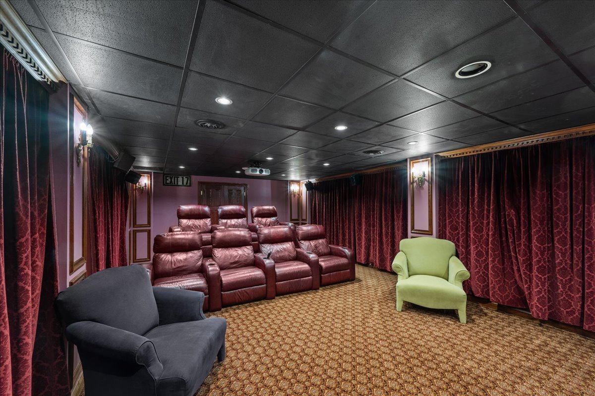 101 Crestview Drive Deerfield, IL 60015 - Photo 32 of 37 a media room with lots of chairs and a projector