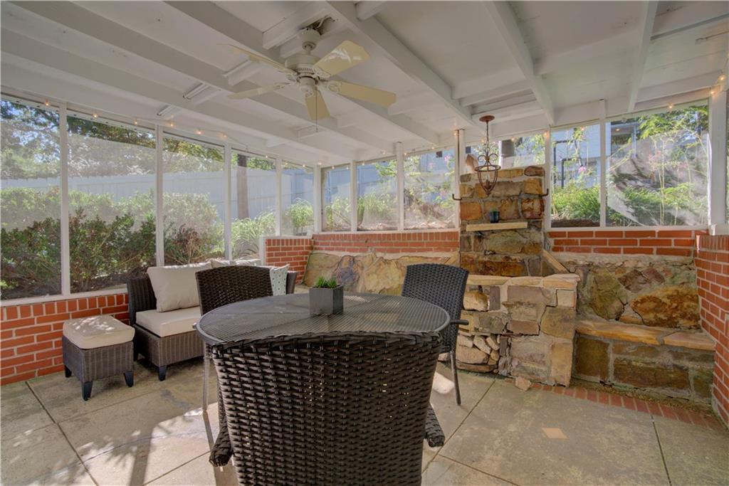 5 Vineland Drive Northwest Rome, GA 30165 - Photo 31 of 54 a living room with patio furniture and a floor to ceiling window
