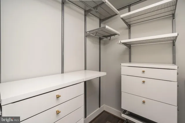 a view of a storage and utility room