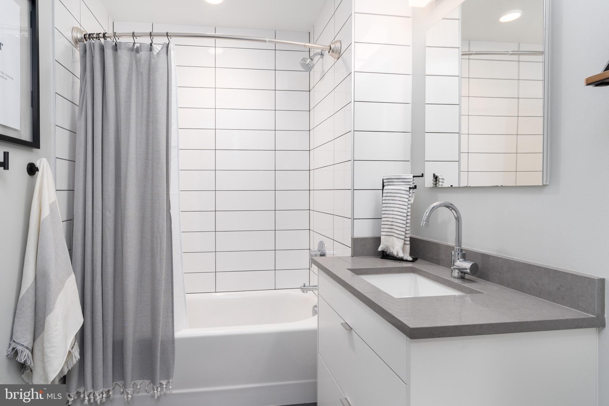 1300 4th Street Southeast, Unit 715 Washington, DC 20003 - Photo 23 of 47 a bathroom with a sink and a mirror