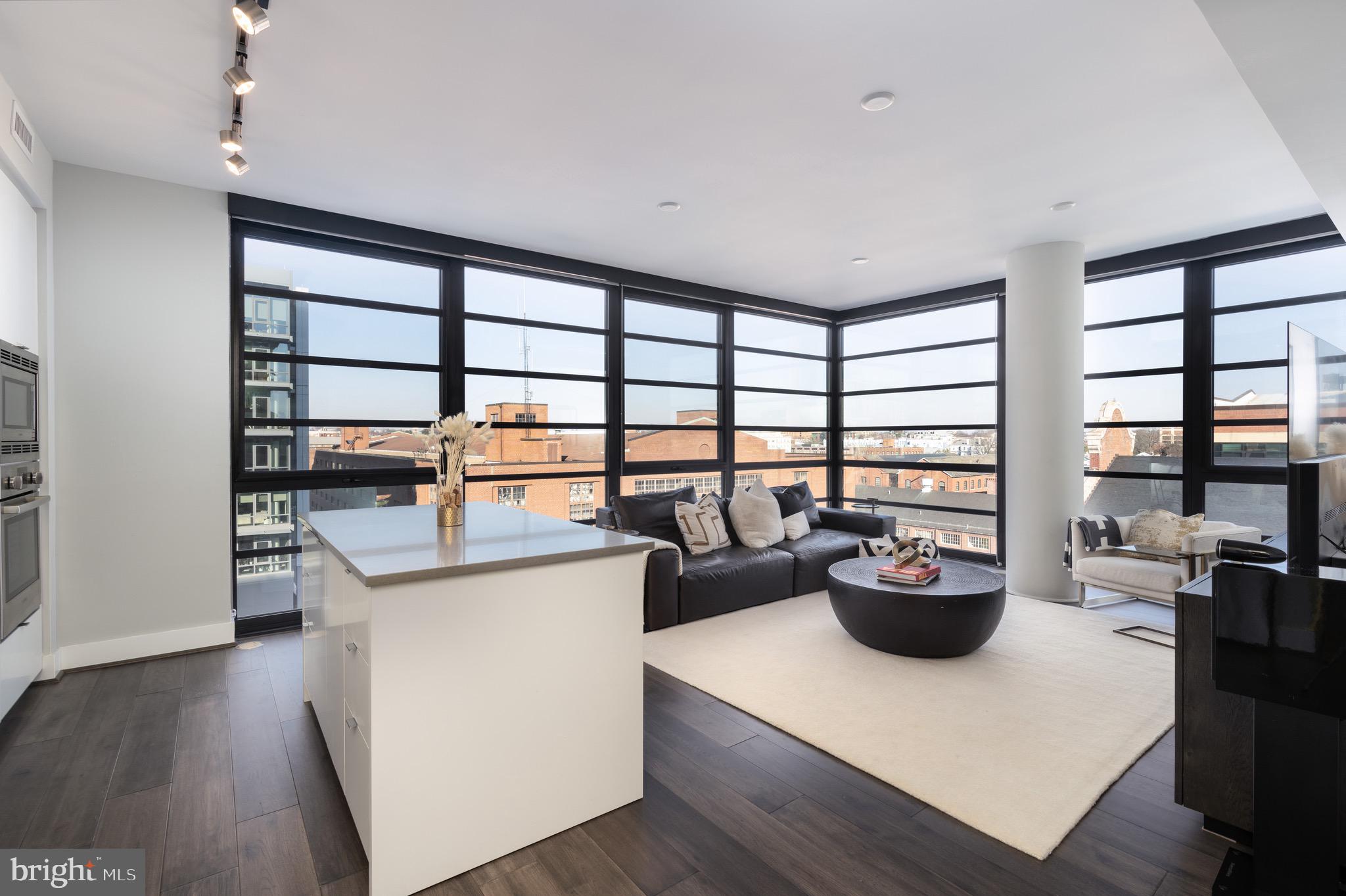 1300 4th Street Southeast, Unit 715 Washington, DC 20003 - Photo 3 of 47 a living room with furniture and a potted plant