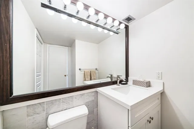 a view of city and balcony