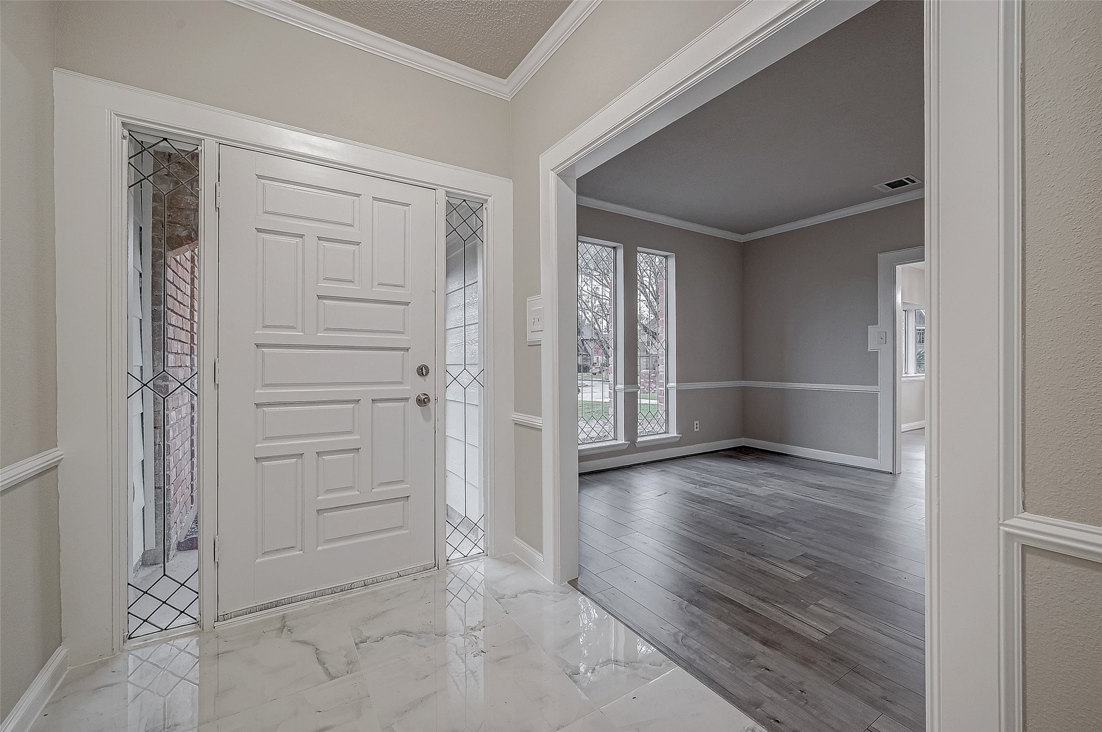 4218 Bayglen Court Houston, TX 77068 - Photo 3 of 42 an empty room with wooden floor closet and windows