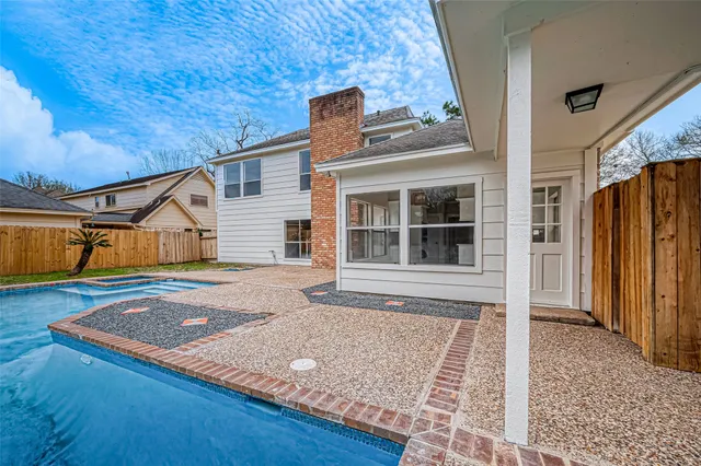 an outdoor space view with backyard