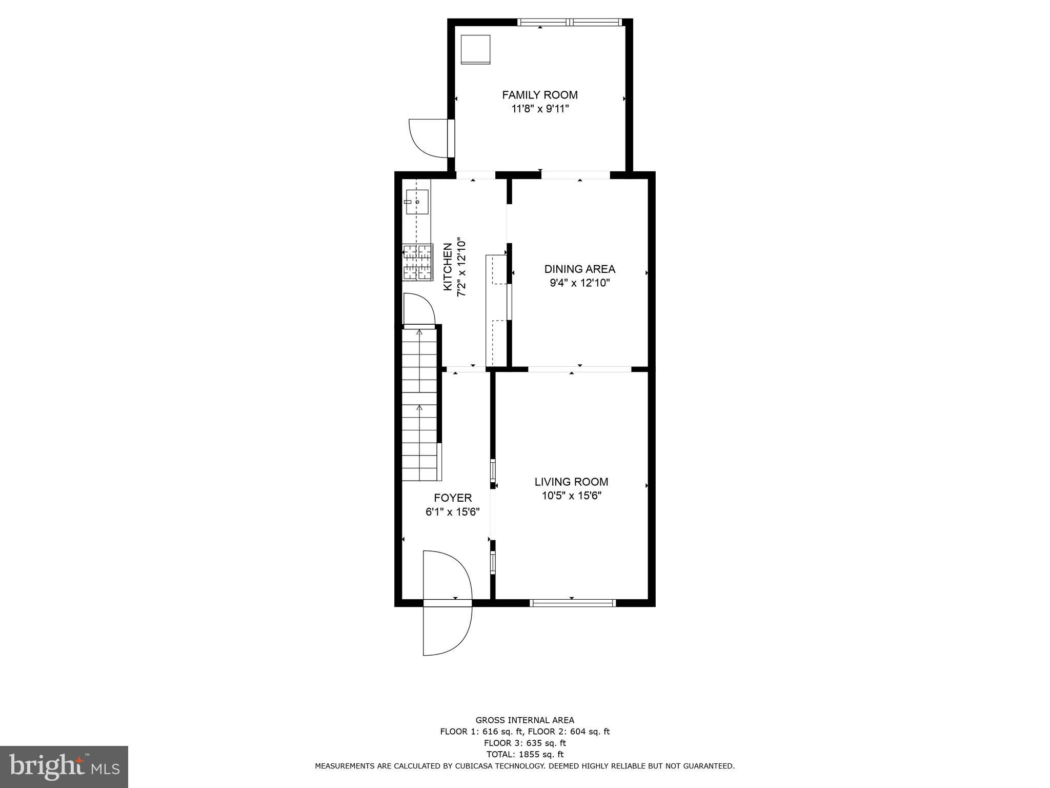 837 Decatur Street Northwest Washington, DC 20011 - Photo 10 of 12 Floor Plan - Main Floor