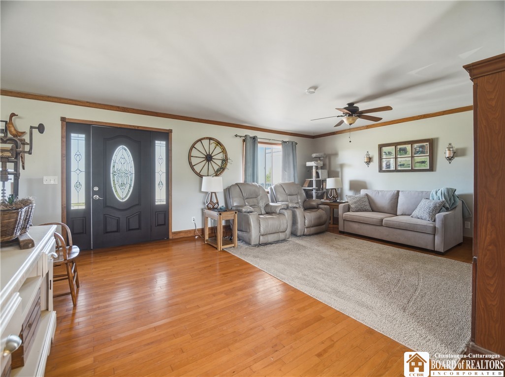 1546 Swede Road Harmony, NY 14710 - Photo 30 of 49 Front entry, living room...hardwood floor