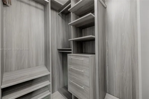 a view of walk in closet