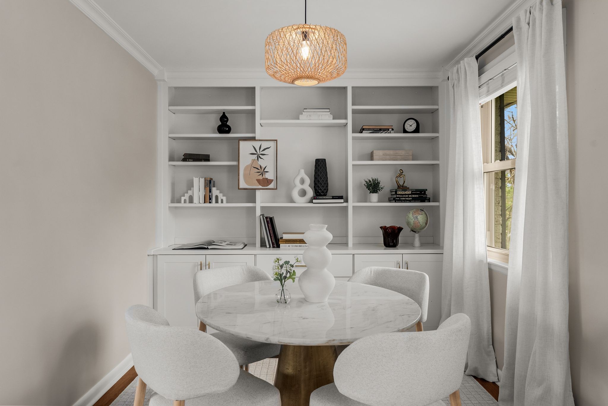 1217 A Davidson Road Nashville, TN 37205 - Photo 6 of 29 a view of a dining room with furniture and a window