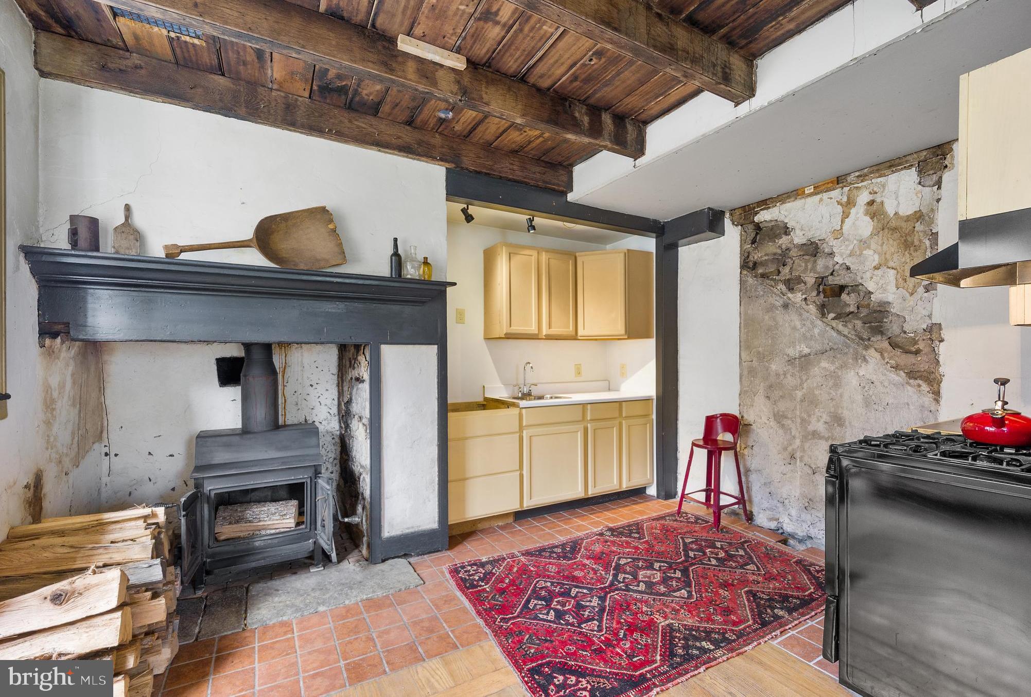 260 Bethesda Road Elverson, PA 19520 - Photo 6 of 35 1780 stone structure entry/kitchen area