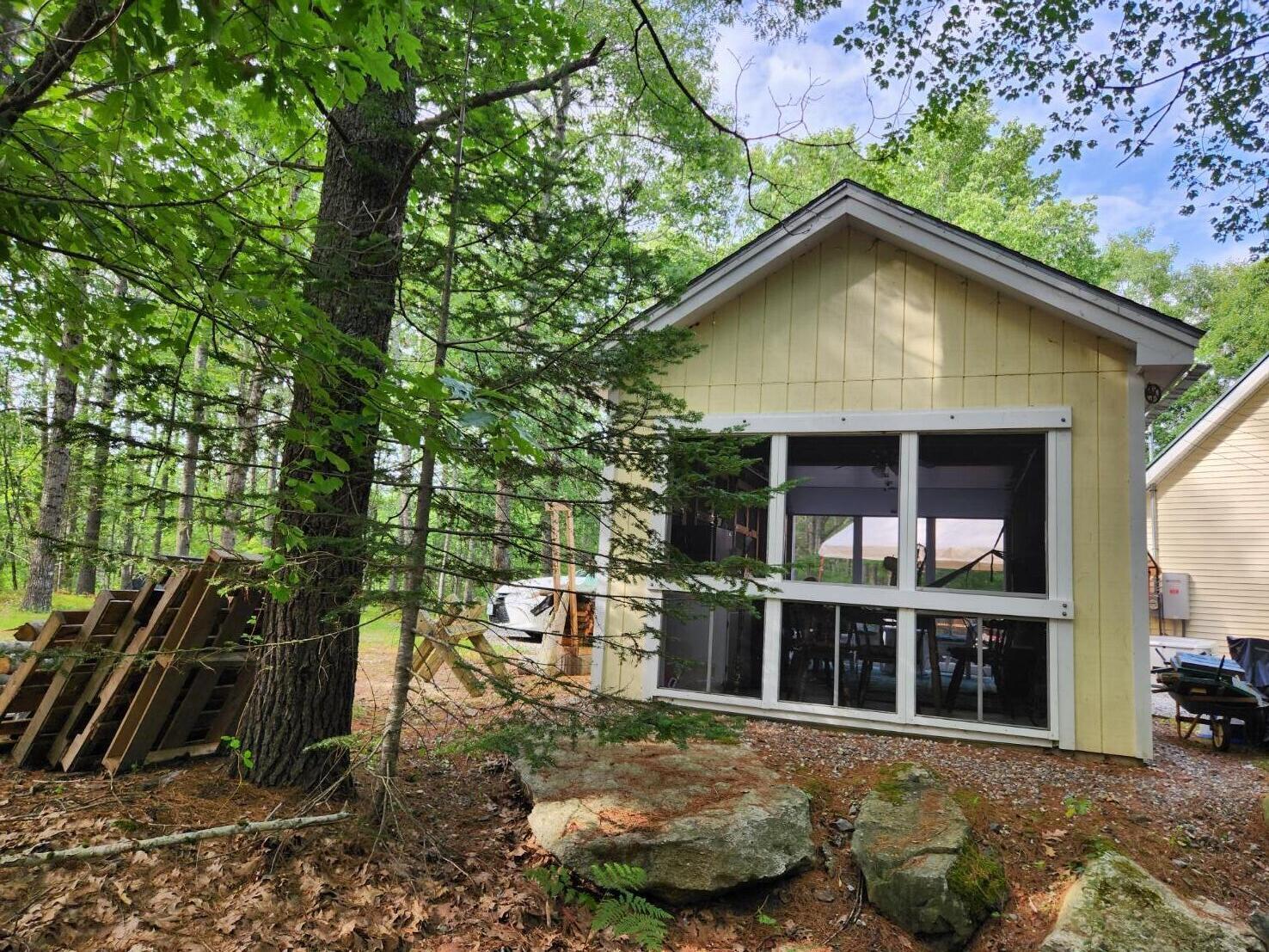 280 Lessner Road Damariscotta, ME 04543 - Photo 33 of 46 Back of Screen House