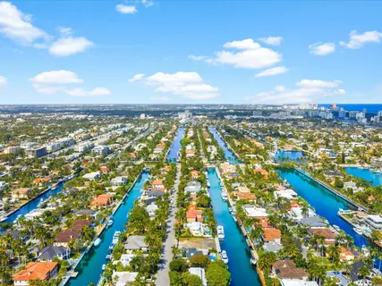 a view of city and ocean