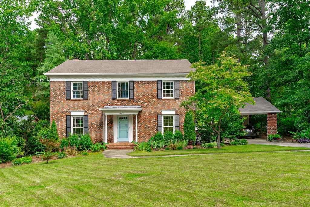 5409 Alpine Drive Raleigh, NC 27609 - Photo 1 of 30 Four sided brick charming home with huge private bakyard! Exterior Front
