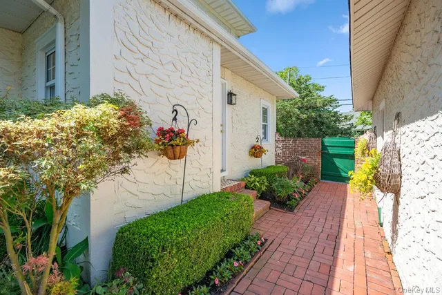 a view of a back yard of the house