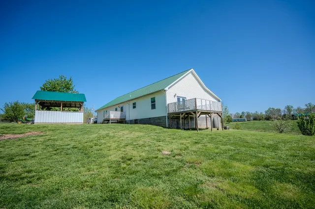 a house view with a garden space