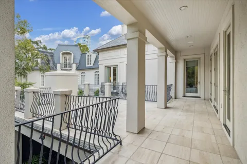 a view of a house with wooden floor