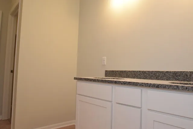 a view of cabinets and sink
