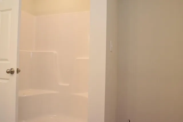 a close up of a shower