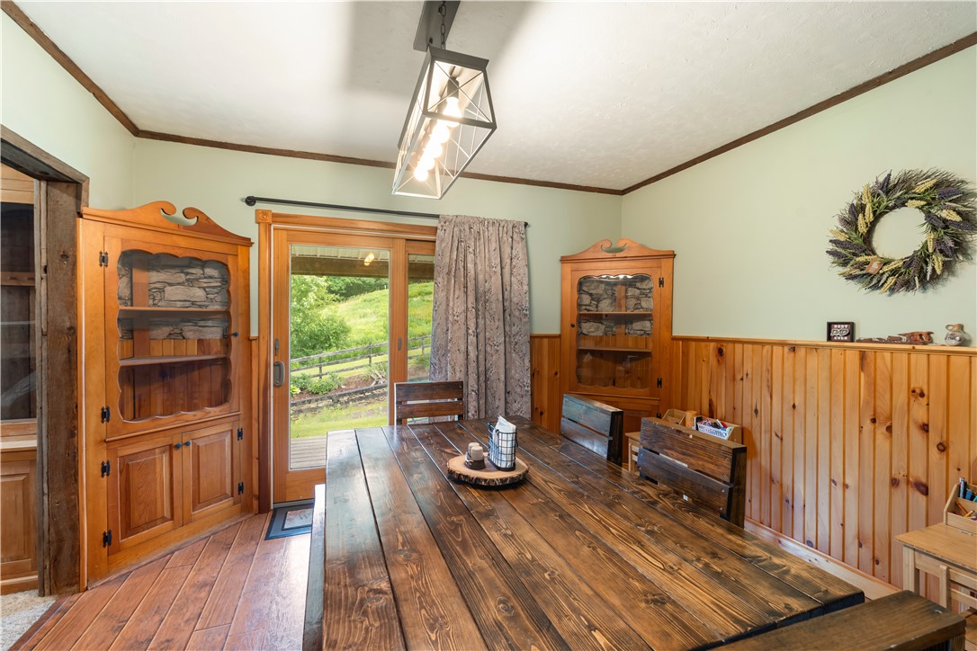 8636 Oak Hill Road Dansville, NY 14807 - Photo 17 of 50 dining room with beautiful wood features