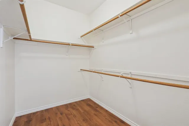 a view of small space with racks on the wall