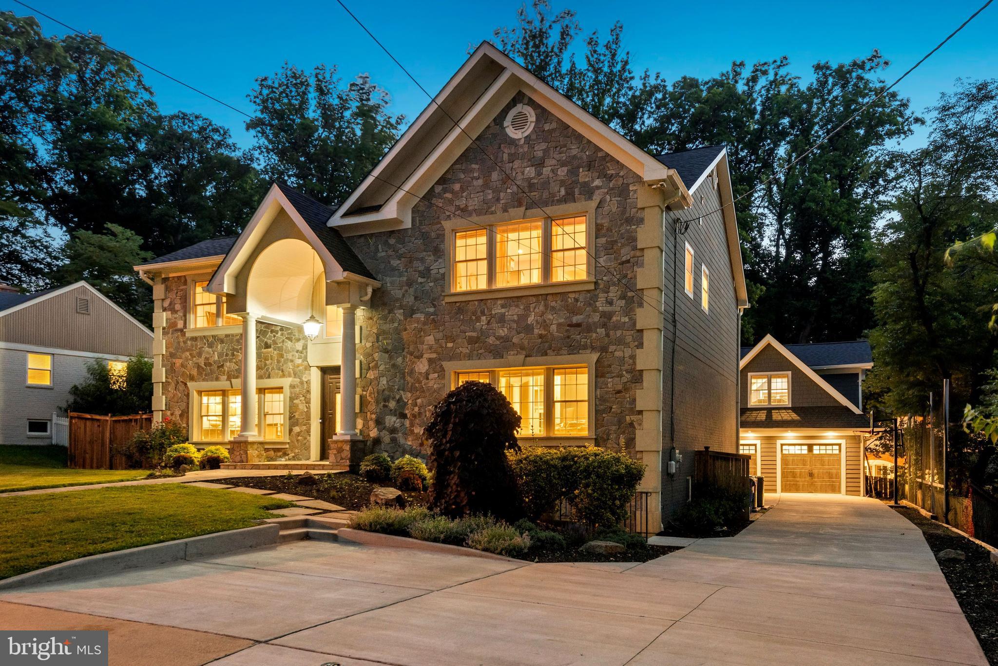 6005 Selvyn Road Bethesda, MD 20817 - Photo 2 of 65 Front Fascia w/ Large Driveway + Detached Garage